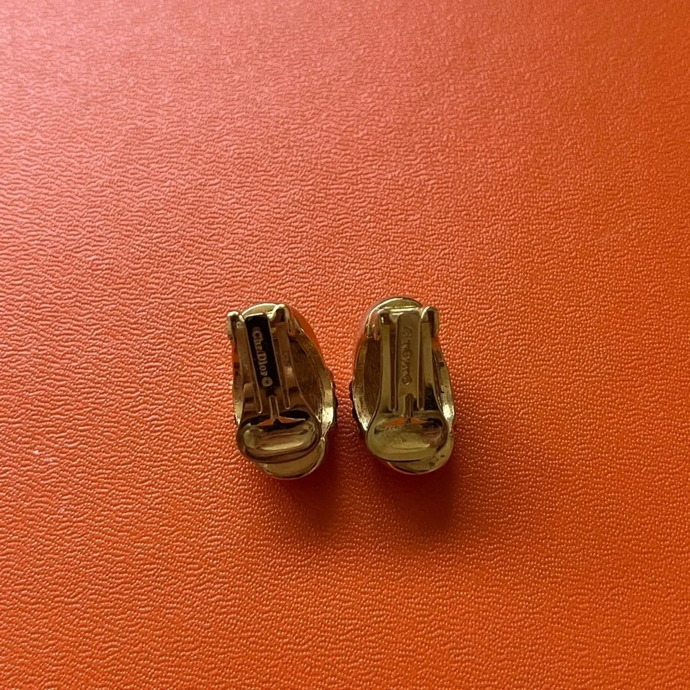 Vintage Christian Dior Clip On Earrings